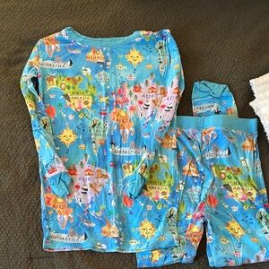 Little Sleepies Colorful World Map Kids Pajamas